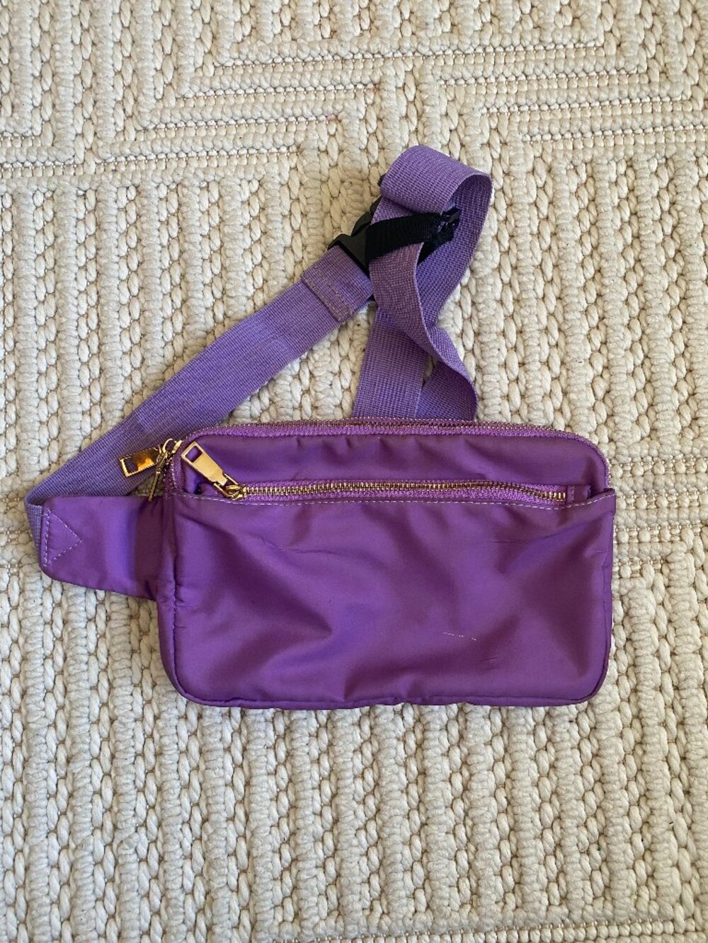 Large Purple Belt Bag